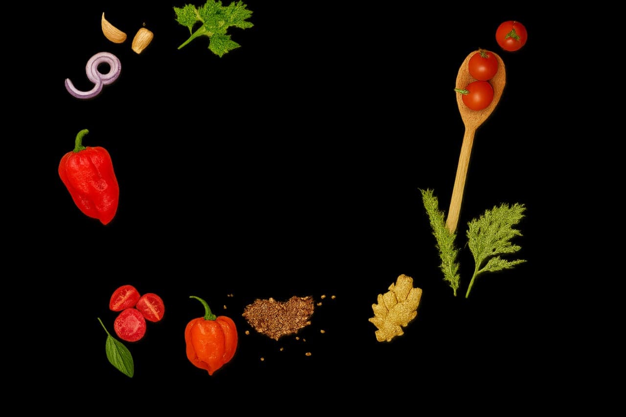 Ingredients used in our West African cuisine